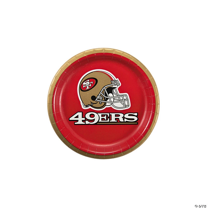 Best Pirce ⌛ NFL® San Francisco 49ers™ Paper Dessert Plates - 8 Ct. 🛒 - Image 2