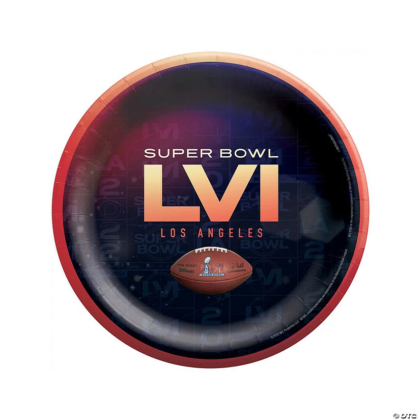 Brand new 🎉 NFL® Super Bowl 2022 Dinner Plates - 8 Ct. ❤️ - Image 2