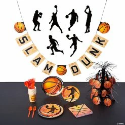 Cheapest 👏 Basketball Party Tableware Kit for 8 Guests 💯