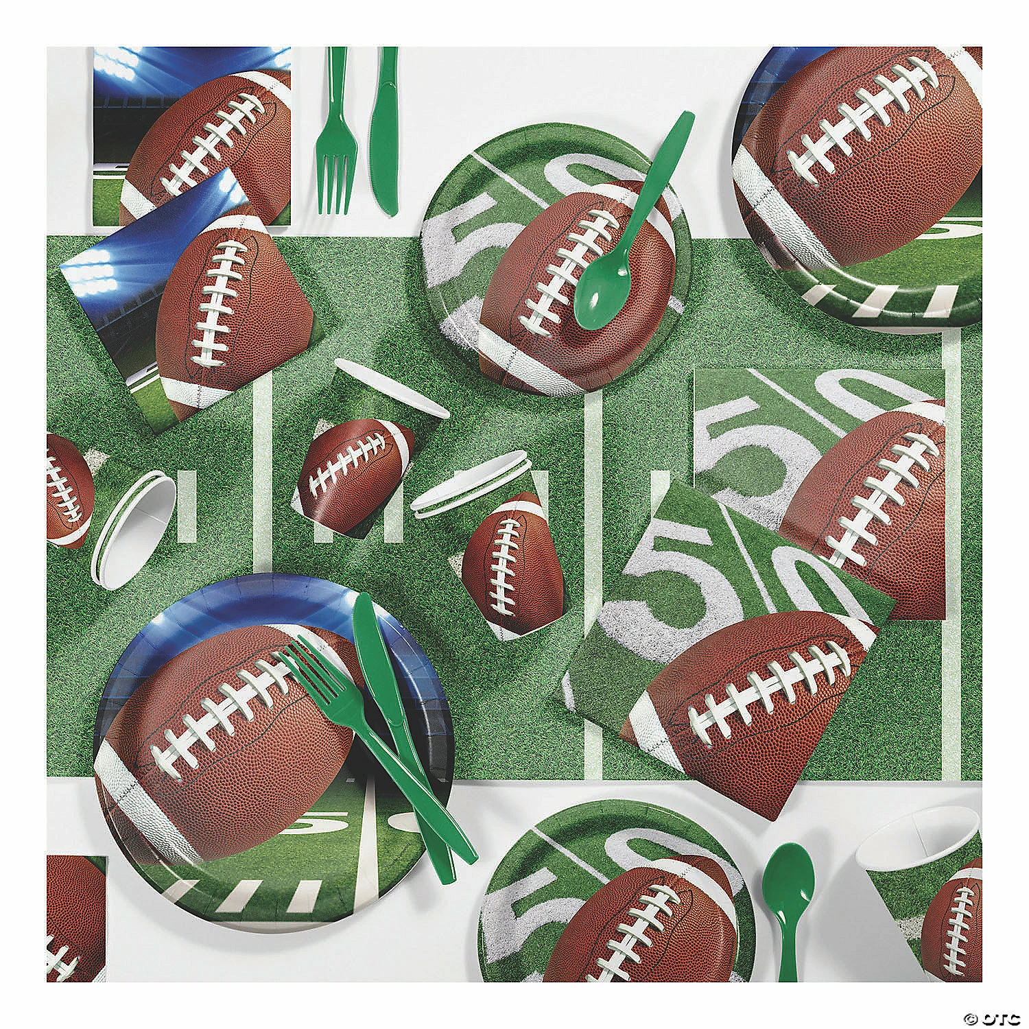 Discount ๐ Football Deluxe Party Supplies Kit for 24 Guests ๐