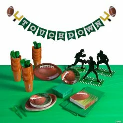 Budget 😉 Football Party Deluxe Tableware Kit for 24 Guests 👍