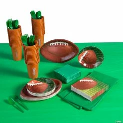 Best Pirce 👍 Football Party Tableware Kit for 24 Guests ❤️