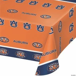 Outlet ❤️ NCAA Auburn University Plastic Tablecloths 3 Count ⭐