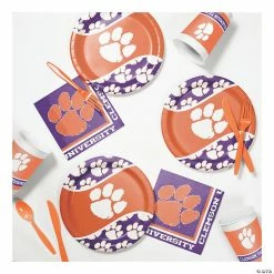 Discount ✔️ NCAA Clemson University Tailgating Kit for 8 guests ✨