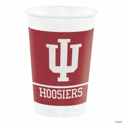 Discount 🤩 NCAA Indiana University Plastic Cups - 24 Ct. 👏