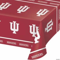 Budget 🥰 NCAA Indiana University Plastic Tablecloths 3 Count 🎉