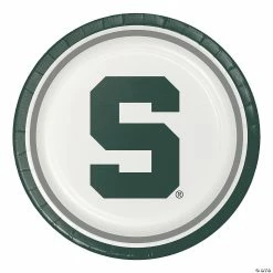 Best Sale 🎉 NCAA Michigan State University Paper Plates - 24 Ct. 👏