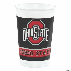 Promo 🧨 NCAA Ohio State University Plastic Cups - 24 Ct. ⭐
