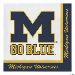Best deal ❤️ NCAA University of Michigan Napkins 60 Count 😀