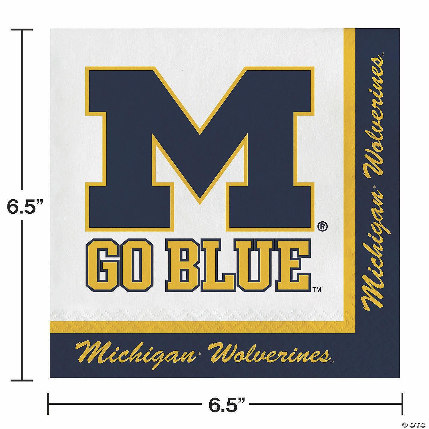 Best deal ❤️ NCAA University of Michigan Napkins 60 Count 😀 - Image 2
