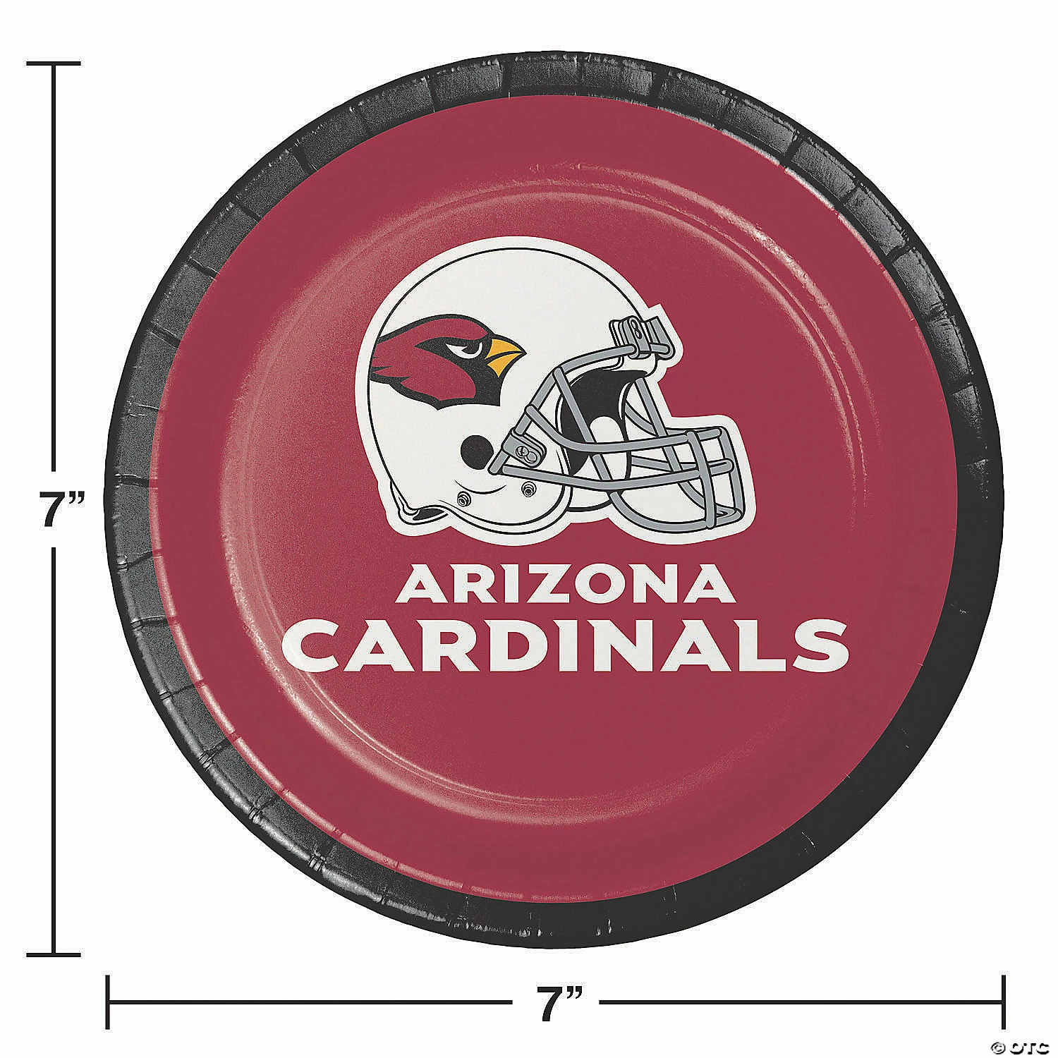 Wholesale ๐ NFL Arizona Cardinals Dessert Plates - 24 Ct. ๐ - Image 2