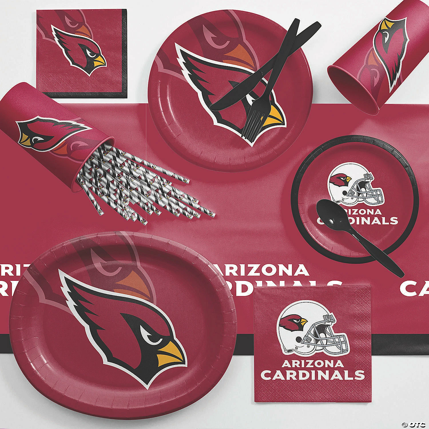 Wholesale ๐ NFL Arizona Cardinals Dessert Plates - 24 Ct. ๐ - Image 3