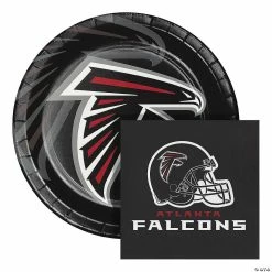 Outlet 🥰 NFL Atlanta Falcons Paper Plate and Napkin Party Kit 👍