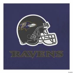 Best Pirce 🔔 NFL Baltimore Ravens Napkins 48 Count 👍