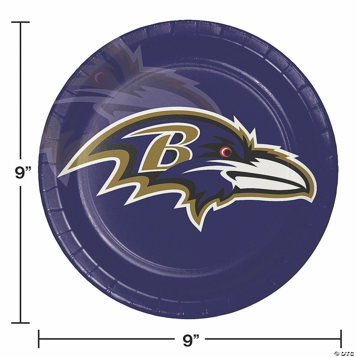 Best Pirce 🎁 NFL Baltimore Ravens Paper Plates 24 Count ✨ - Image 2