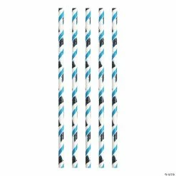 Deals 🌟 NFL Carolina Panthers Paper Straws - 72 Pc. ⌛