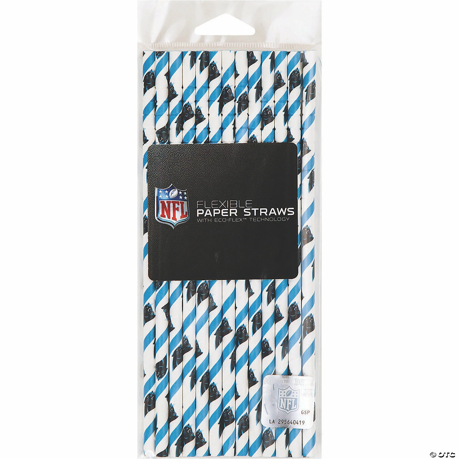 Deals 🌟 NFL Carolina Panthers Paper Straws - 72 Pc. ⌛ - Image 4