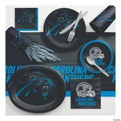 Best Pirce 😍 NFL Carolina Panthers Ultimate Fan Party Supplies Kit for 8 guests 🧨