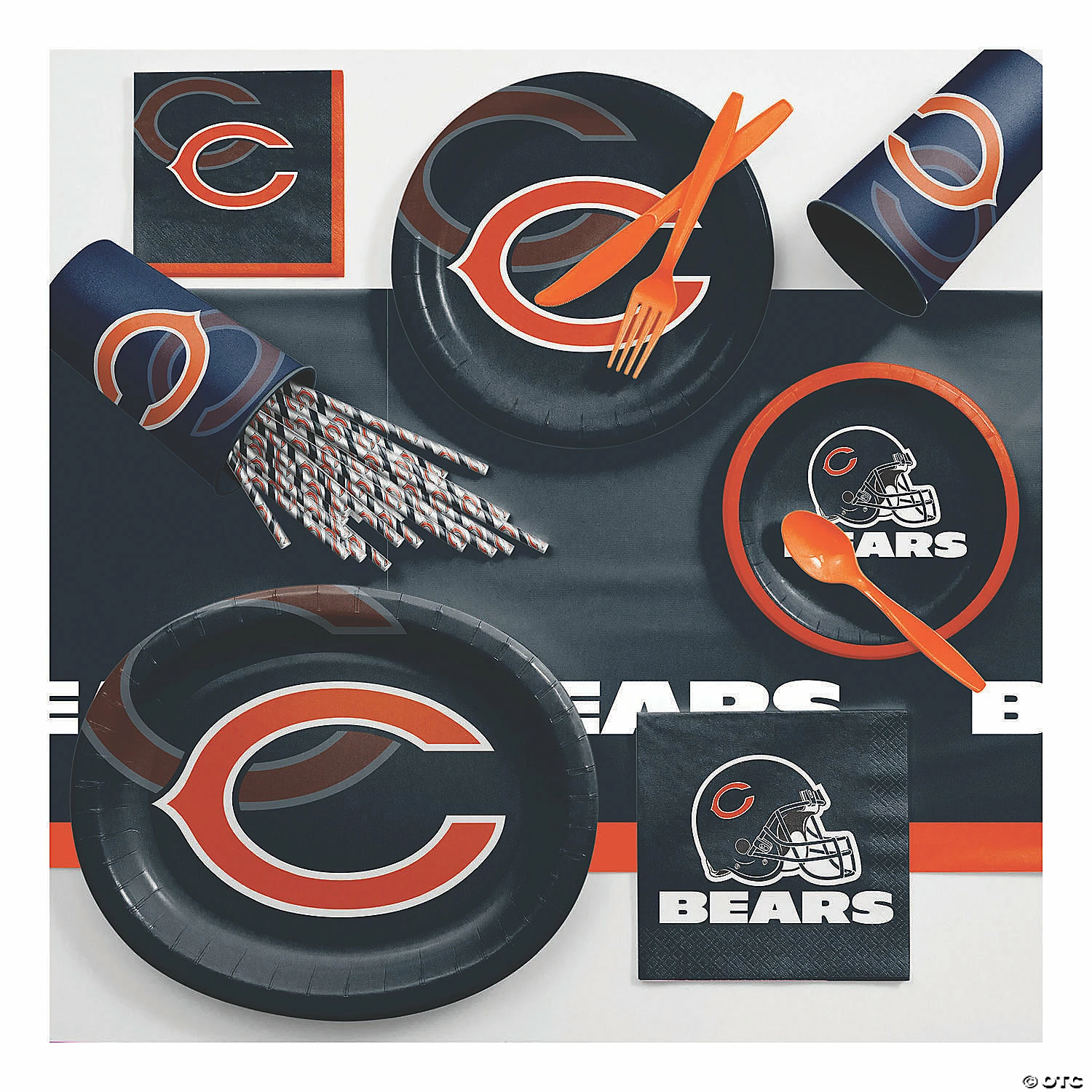 Cheap ๐ NFL Chicago Bears Ultimate Fan Party Supplies Kit for 8 guests ๐ฅฐ