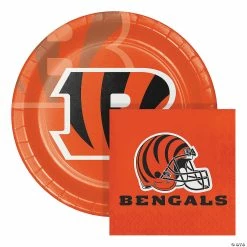 Outlet 🤩 NFL Cincinnati Bengals Paper Plate and Napkin Party Kit 🎉