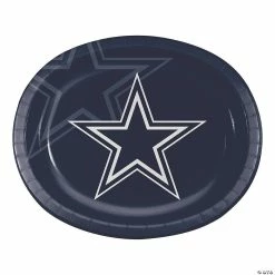 New ✔️ NFL Dallas Cowboys Oval Paper Plates - 24 Ct. ⭐