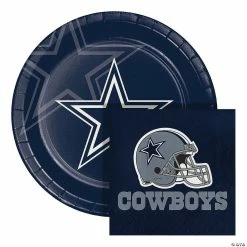 Promo 👏 NFL Dallas Cowboys Paper Plate and Napkin Party Kit 🔔