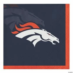 Wholesale ❤️ NFL Denver Broncos Beverage Napkins 48 Count 😉