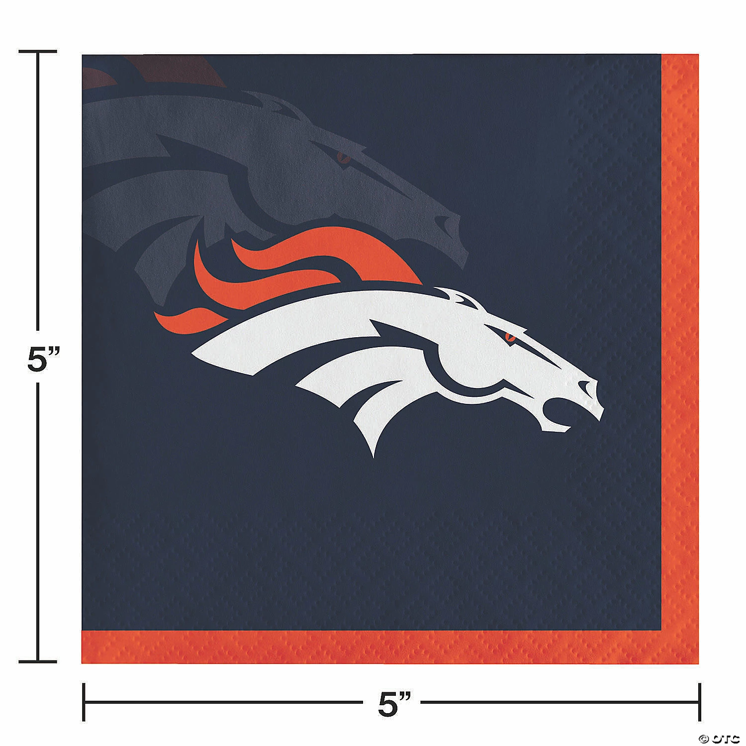 Wholesale ❤️ NFL Denver Broncos Beverage Napkins 48 Count 😉 - Image 2