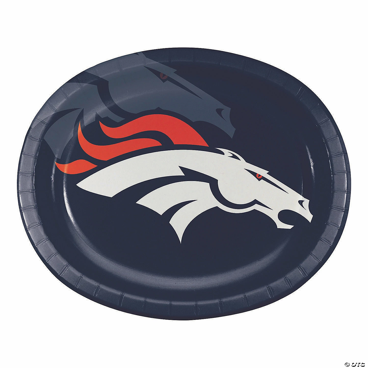 Best Sale ✨ NFL Denver Broncos Oval Paper Plates - 24 Ct. ⌛