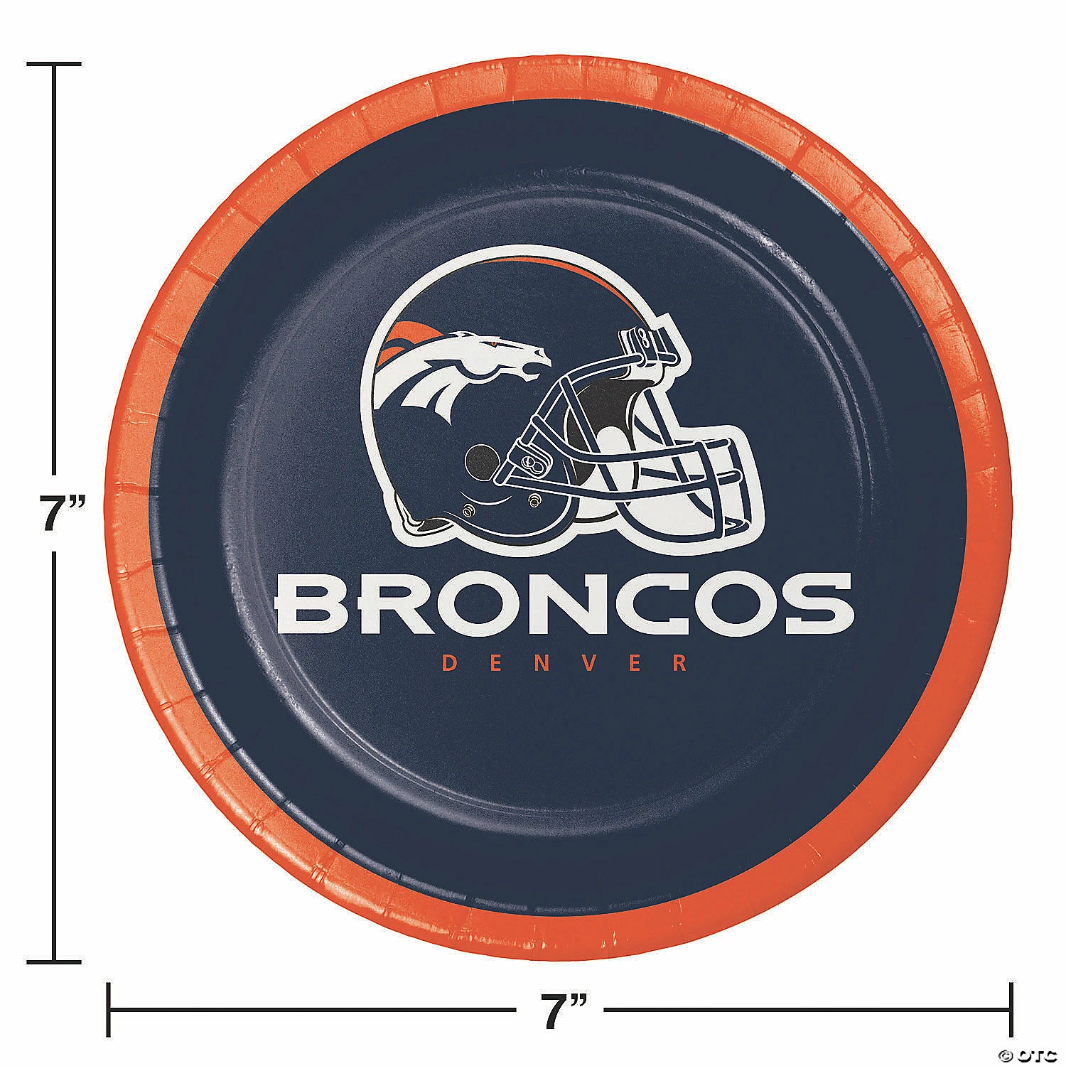 Deals ✨ NFL Denver Broncos Paper Dessert Plates - 24 Ct. 🎉 - Image 2
