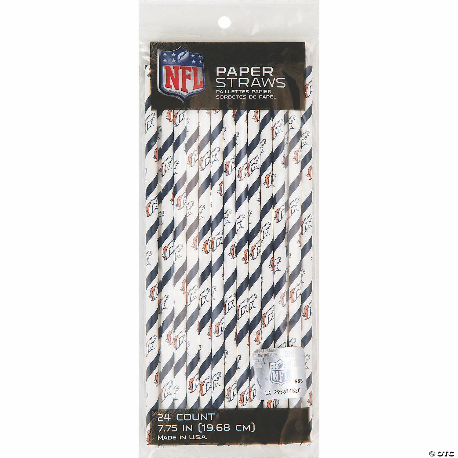 Deals 🔥 NFL Denver Broncos Paper Straws - 72 Pc. 🔥 - Image 4