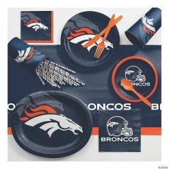 Outlet 🌟 NFL Denver Broncos Ultimate Fan Party Supplies Kit ❤️