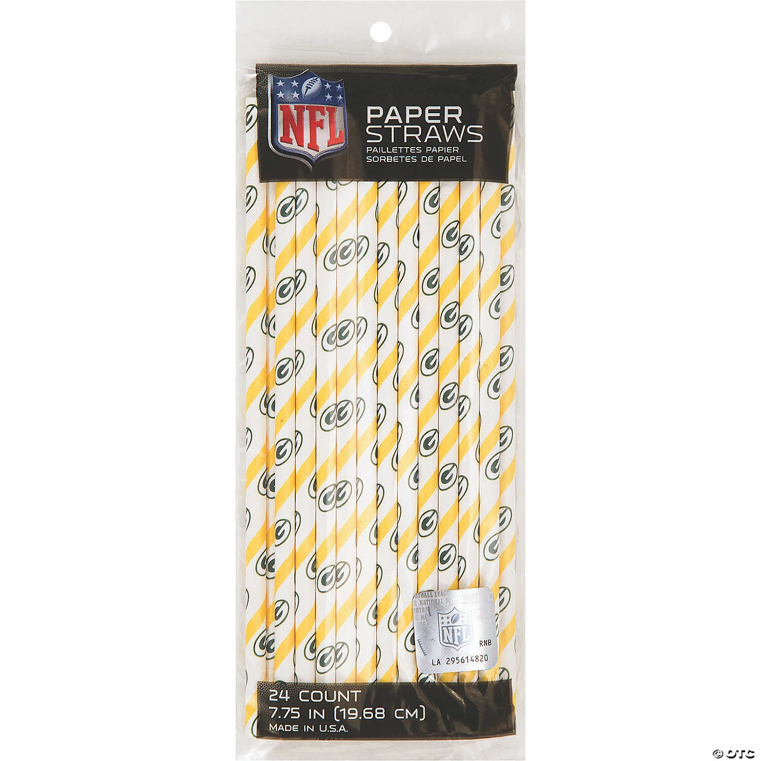 Deals โค๏ธ NFL Green Bay Packers Paper Straws - 72 Pc. ๐ - Image 4