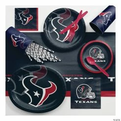 Budget ✨ NFL Houston Texans Deluxe Game Day Party Supplies Kit ❤️