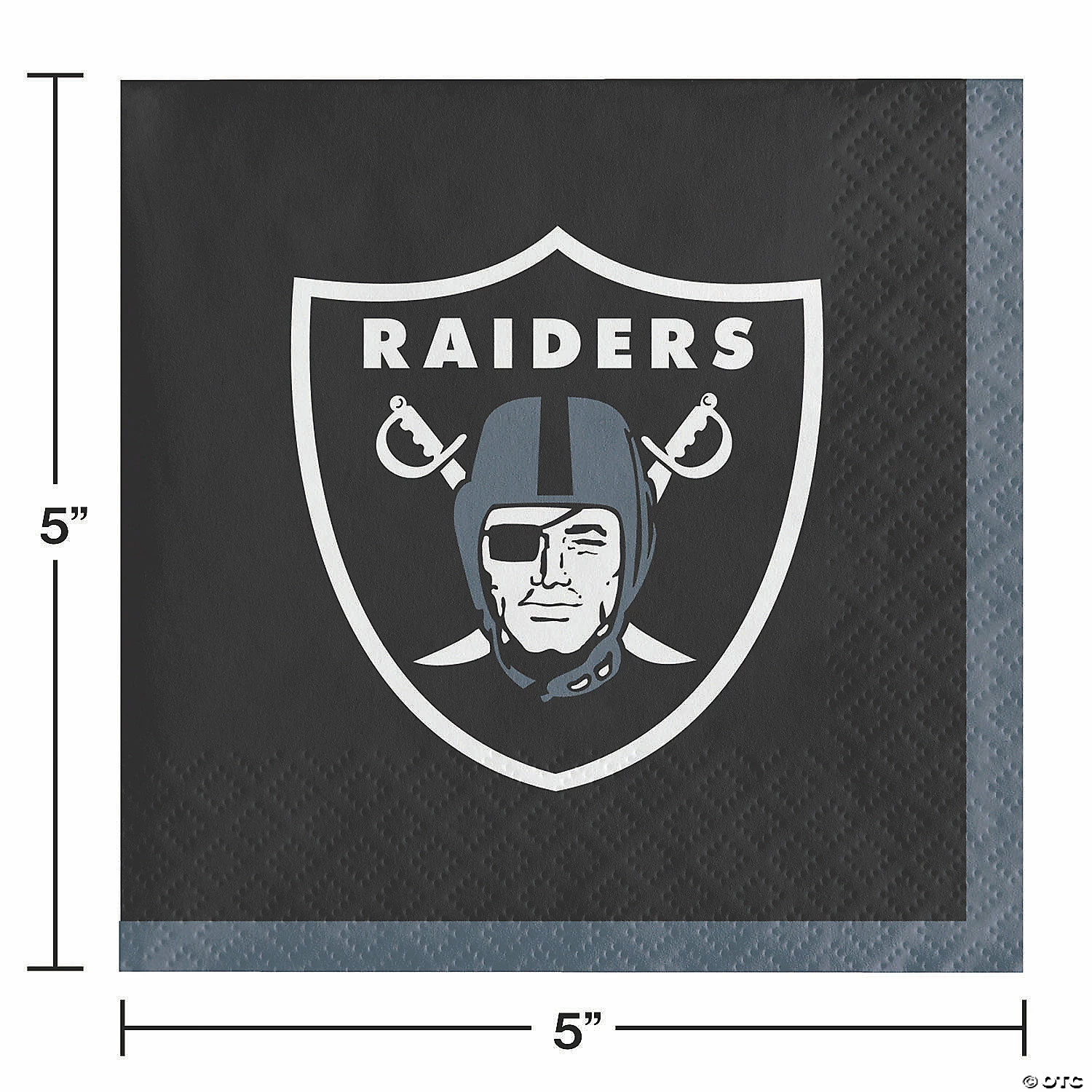 Budget ๐ NFL Las Vegas Raiders Beverage Napkins 48 Count ๐ - Image 2