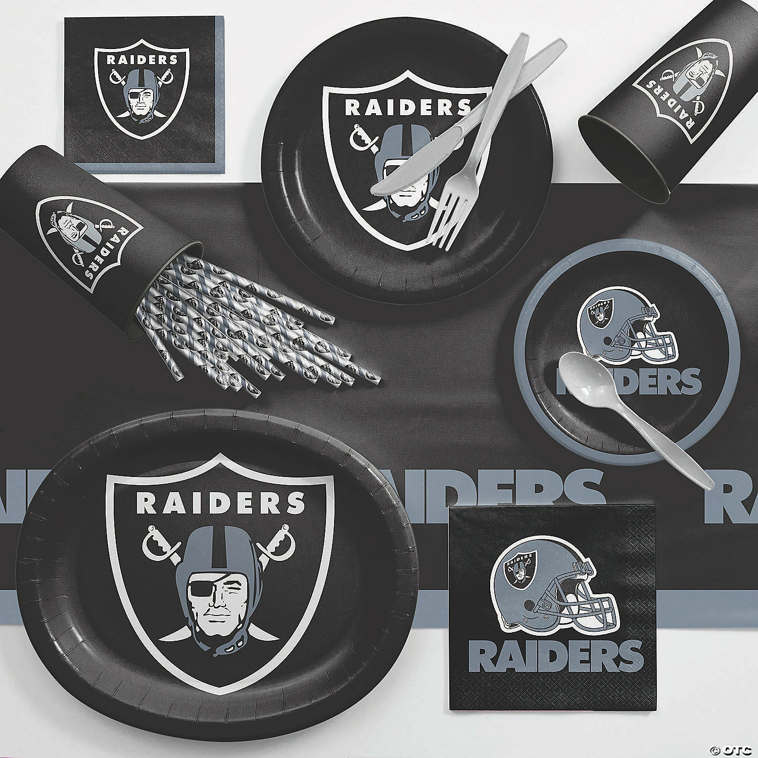 Cheap 🌟 NFL Las Vegas Raiders Paper Oval Plates - 24 Ct. ❤️ - Image 3