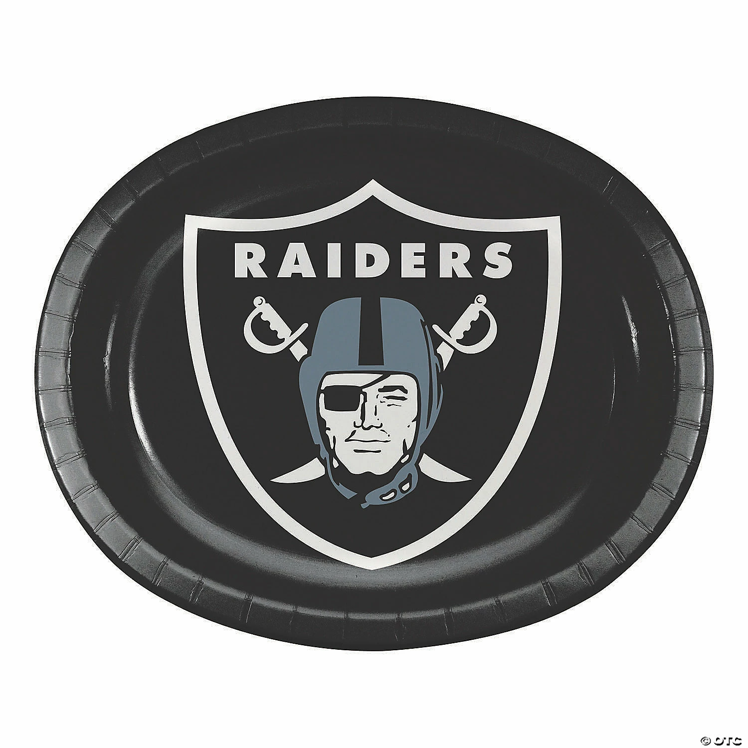Cheap 🌟 NFL Las Vegas Raiders Paper Oval Plates - 24 Ct. ❤️