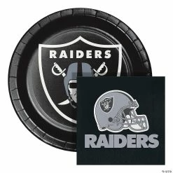 Discount 🎉 NFL Las Vegas Raiders Paper Plate and Napkin Party Kit 🤩