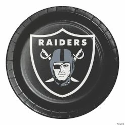 Cheap 🔥 NFL Las Vegas Raiders Paper Plates - 24 Ct. 🎁