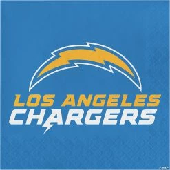 Hot Sale ✔️ NFL Los Angeles Chargers Napkins - 48 Count 🔔