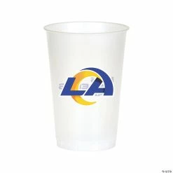 Wholesale 🧨 NFL Los Angeles Rams Plastic Cups - 24 Ct. ✔️