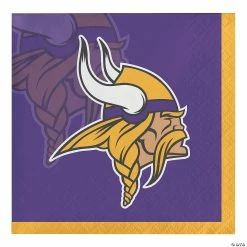 Best Sale ❤️ NFL Minnesota Vikings Beverage Napkins 48 Count 😉