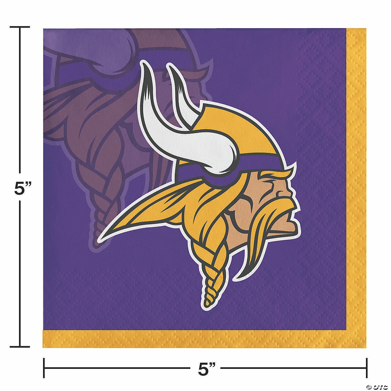Best Sale ❤️ NFL Minnesota Vikings Beverage Napkins 48 Count 😉 - Image 2