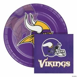 Flash Sale 🧨 NFL Minnesota Vikings Paper Plate and Napkin Party Kit 😍