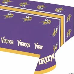 Hot Sale 🎁 NFL Minnesota Vikings Plastic Tablecloths 3 Count ⌛