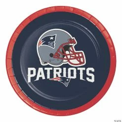 Discount ✔️ NFL New England Patriots Paper Dessert Plates - 24 Ct. 🔔