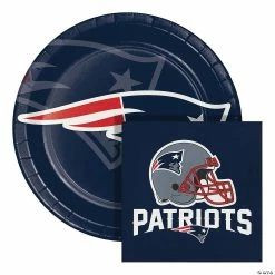Top 10 ✔️ NFL New England Patriots Paper Plate and Napkin Party Kit 💯
