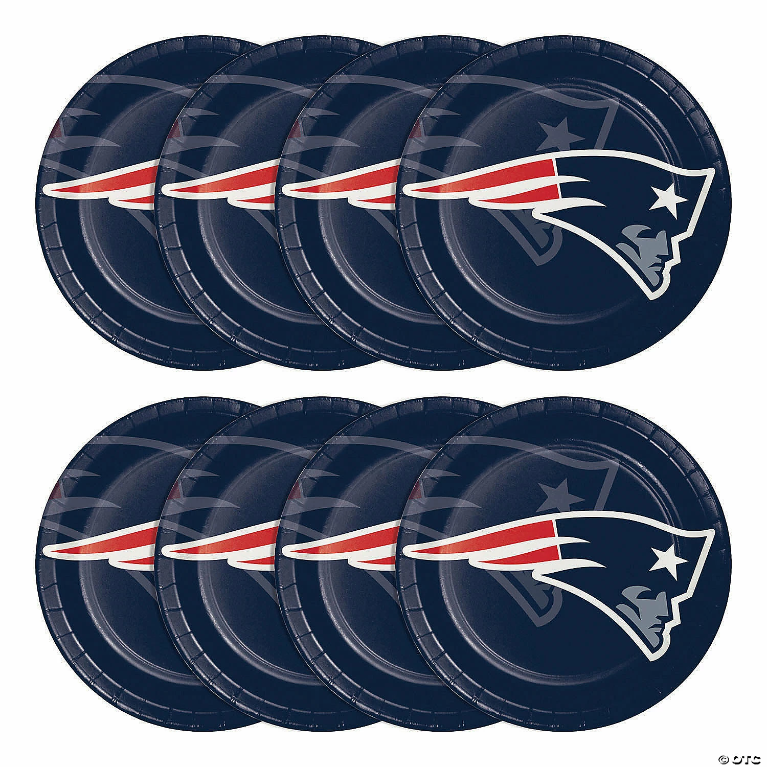 Top 10 ✔️ NFL New England Patriots Paper Plate and Napkin Party Kit 💯 - Image 2