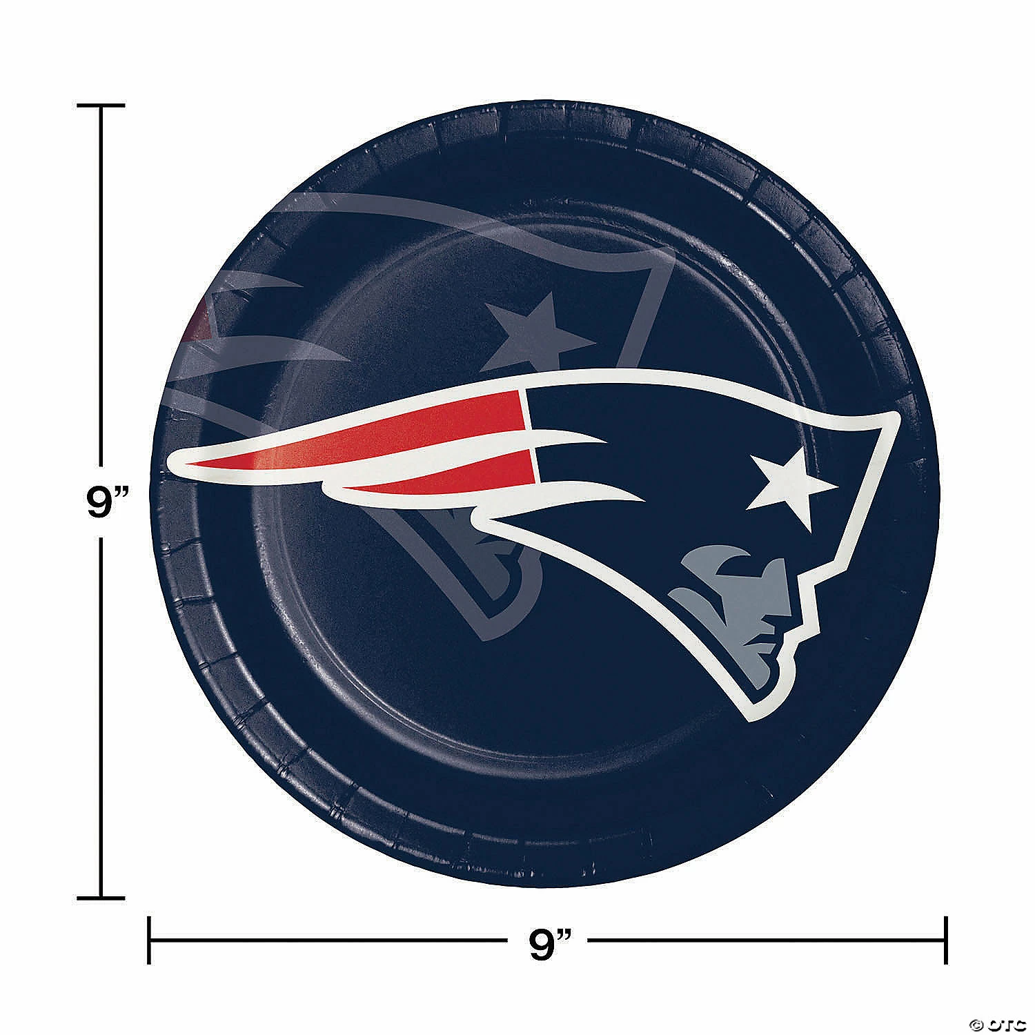Top 10 ✔️ NFL New England Patriots Paper Plate and Napkin Party Kit 💯 - Image 3