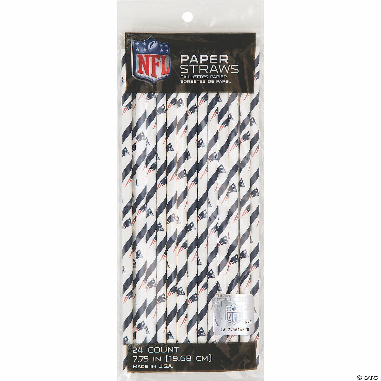 Flash Sale ๐ NFL New England Patriots Paper Straws - 72 Pc. โจ - Image 4